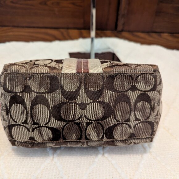 Coach Y2K Mini Bag Brown Signature w/ Brown Suede, Brown Leather B06K-40002 - Picture 6 of 11